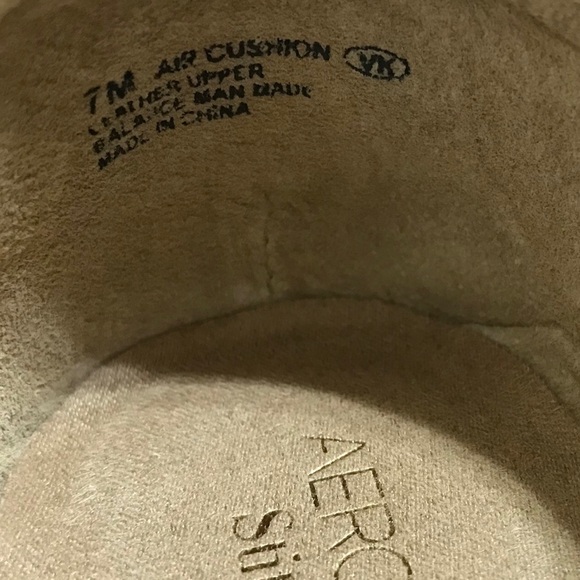 Aerosoles stitch N Turn leather wedge sneakers; EUC SEE DESCRIPTION/photos - Picture 8 of 9